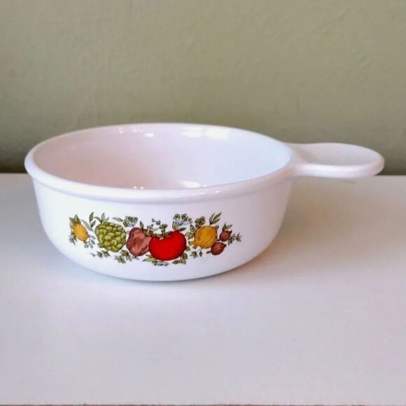 Corningware VTG Spice Of Life Print P- 150- B Round Grab It Bowl - Picture 16 of 16